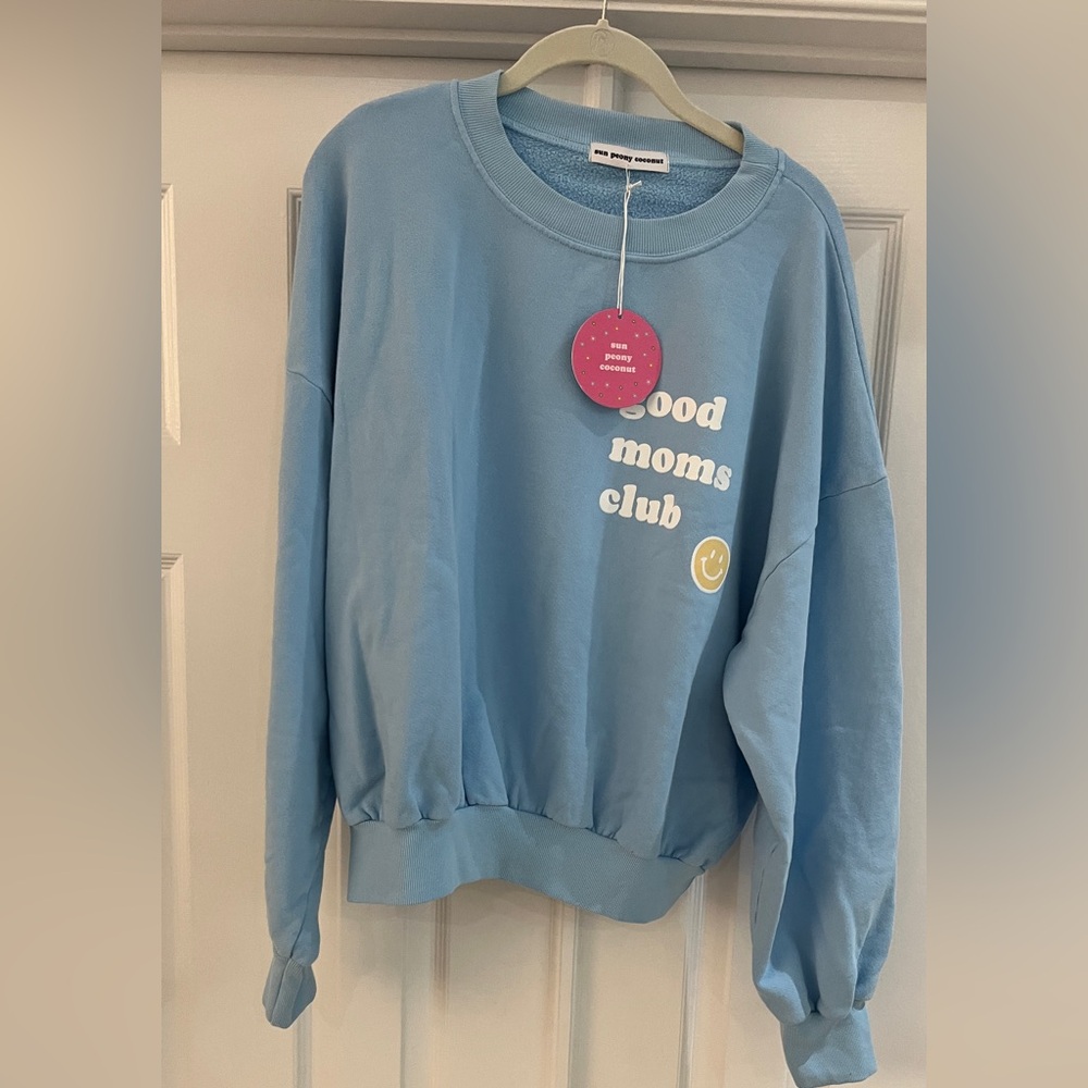 Light Blue Crew Neck Sweater